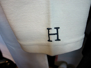 ハリウッドランチマーケット　ストレッチラグランSSTシャツ H刺繍
